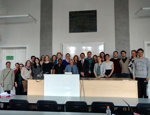 Students from Denmark attend lectures at the JU MC Institute of Public Health