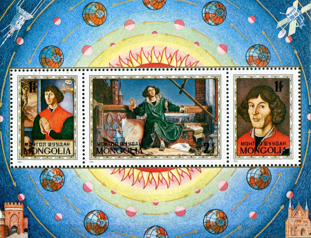 Exhibition of stamps and postcards featuring Copernican themes